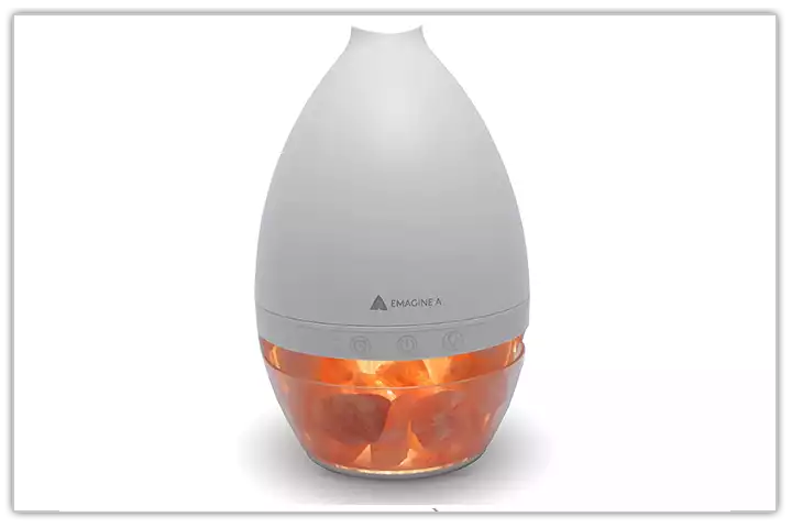 Himalayan Salt Lamp Diffuser, Ultrasonic Humidifier with Cool Mist and Aromatherapy, 0.5L Extra Large Capacity